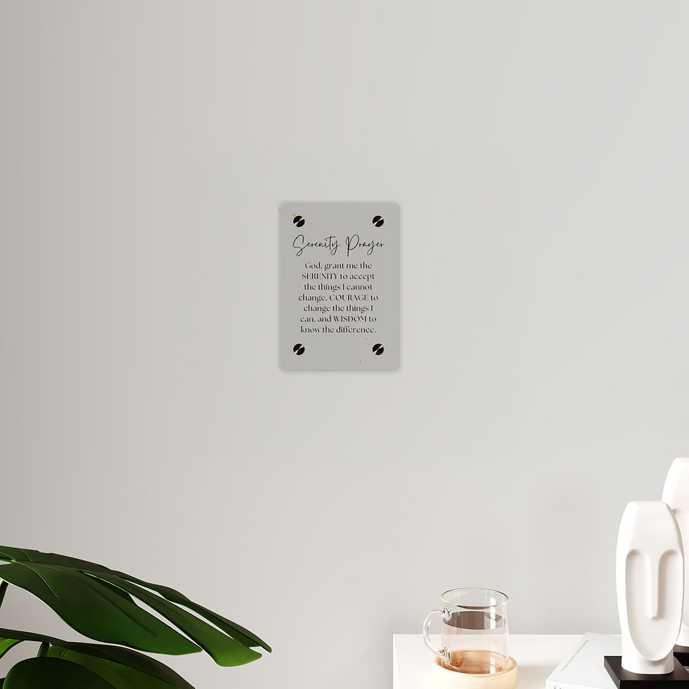 Thumbnail: Acrylic Wall Art Panel — 'The Serenity Prayer' Inspirational Home & Office Sign