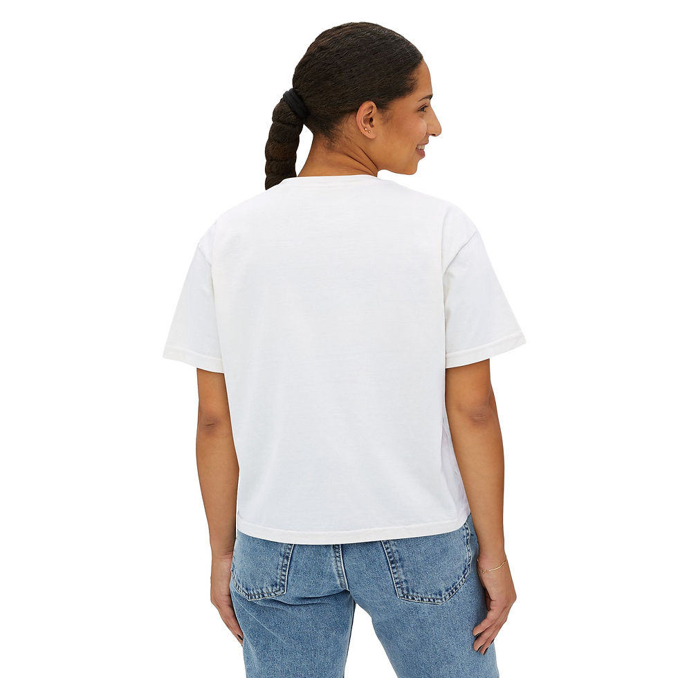 Thumbnail: Peace Looks Good On Me Boxy Tee — Women's Inspirational Graphic Tee