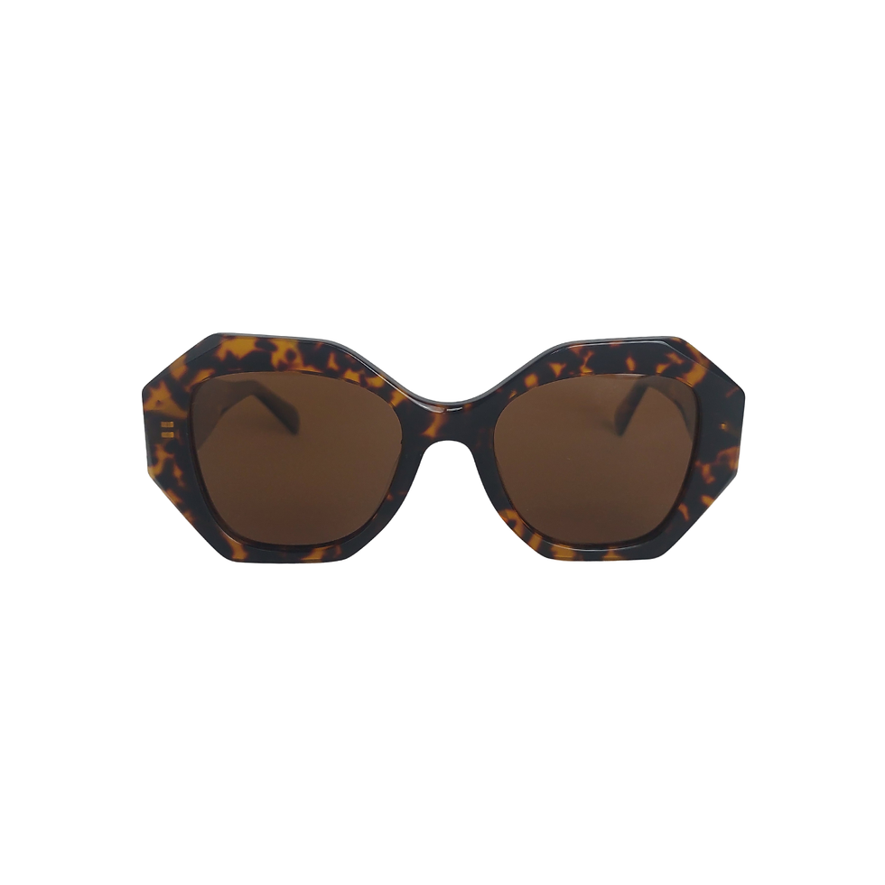Óculos de Sol Nina Supreme Tartaruga Geométrico Feminino