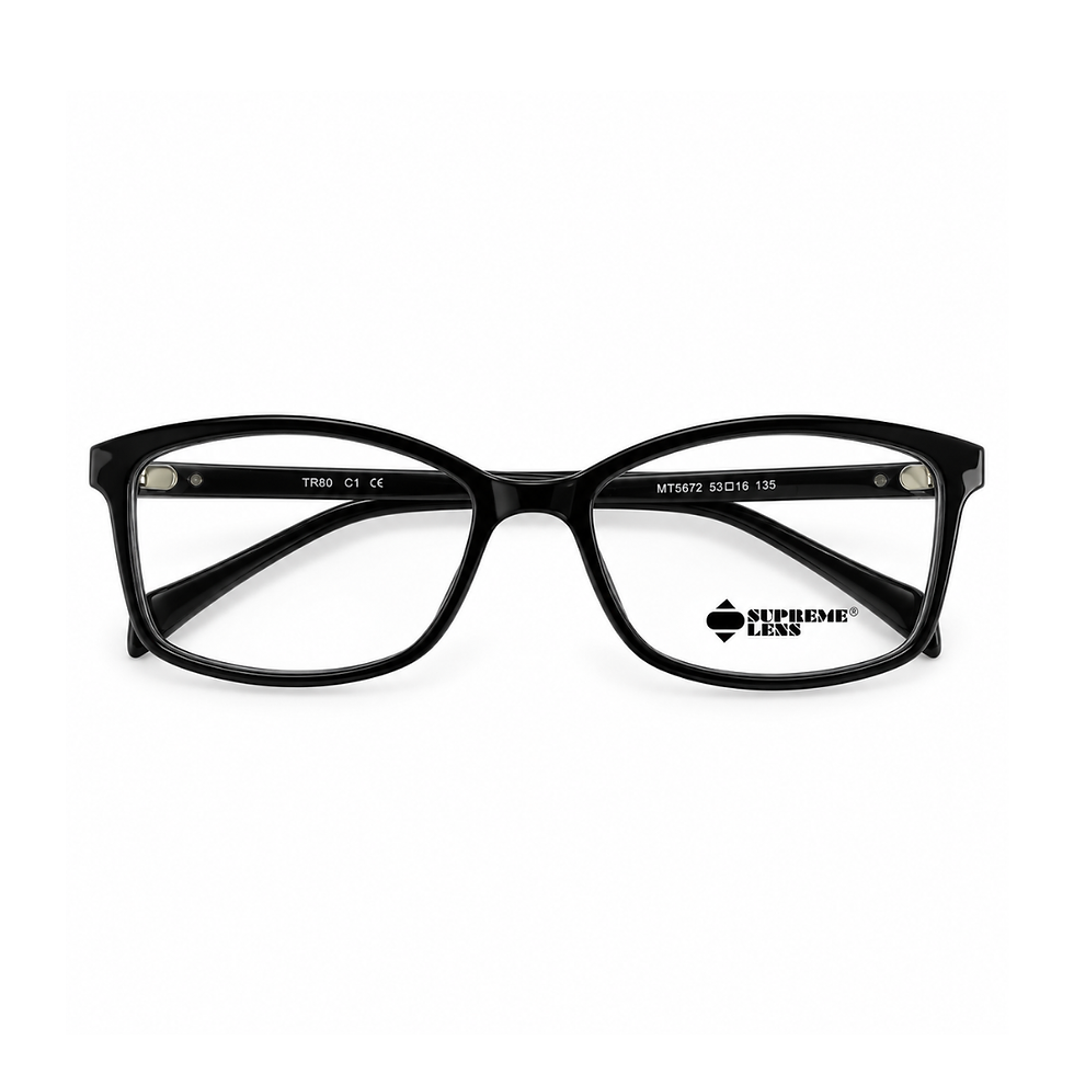 Armação Supreme Lens 5572-1 Preta Brilhante