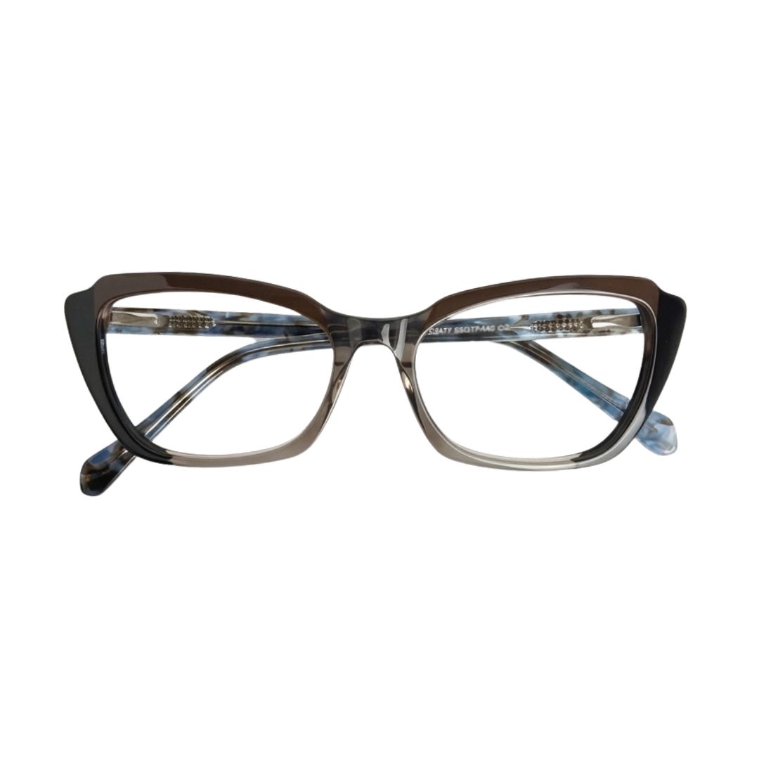 Armação Supreme Eyewear Liz Cinza Preto Marrom Feminina