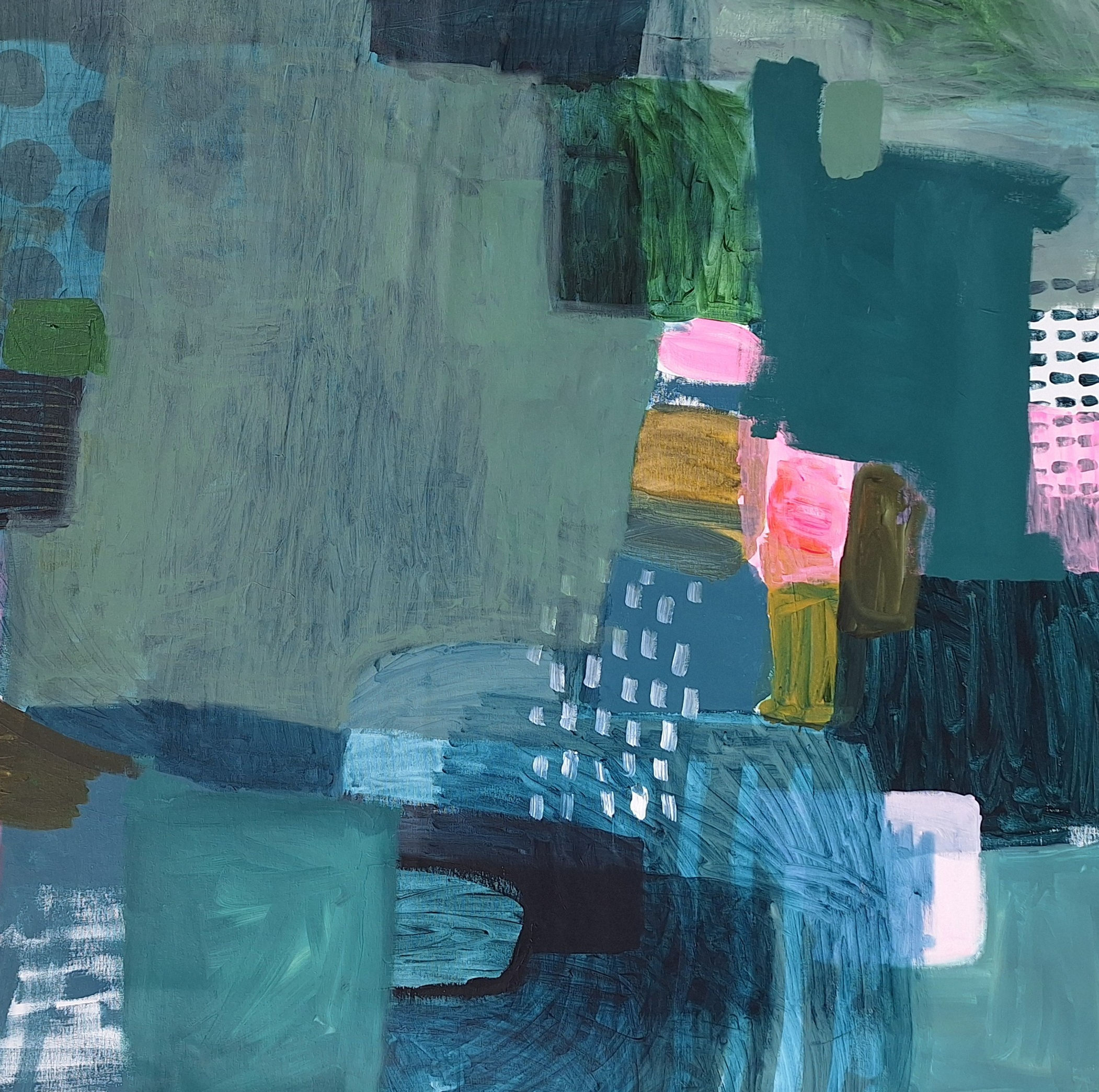 'Finding Light 4' // 93 X 93cm // Irish original abstract art