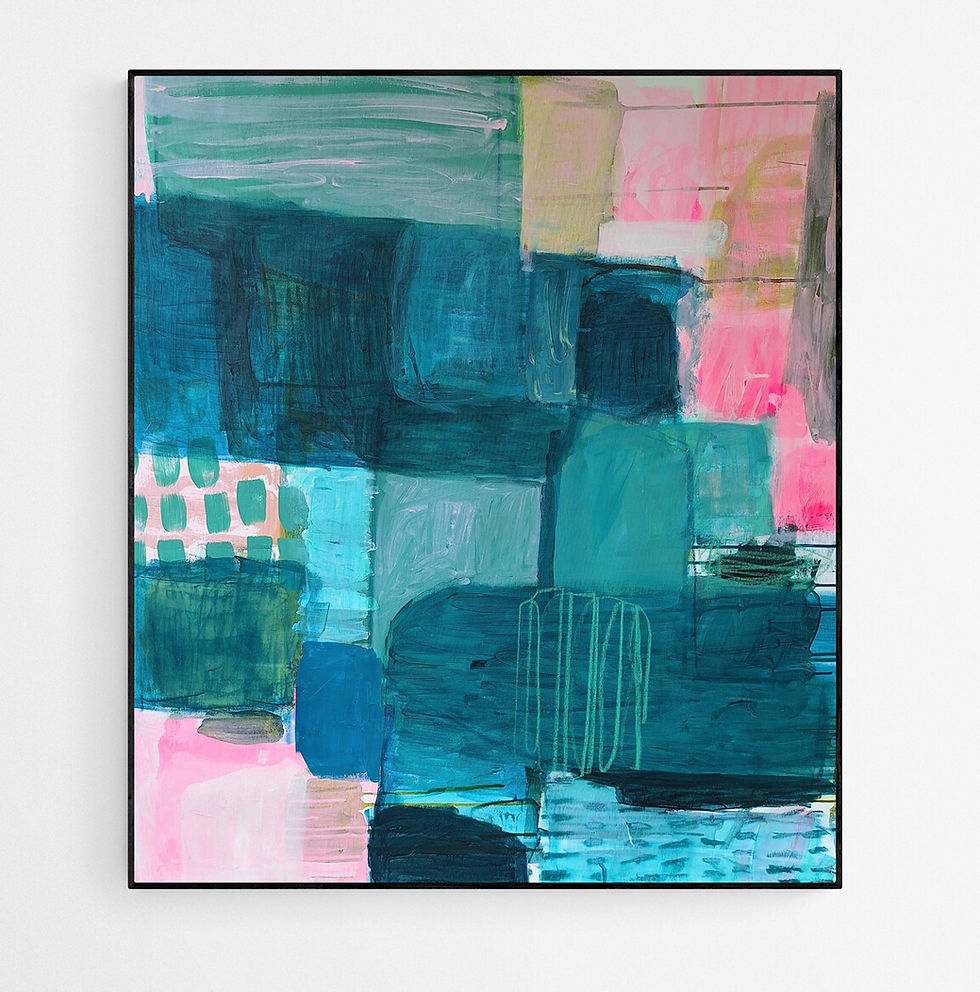 Thumbnail: 'Colour High' // 85 X 100cm // Irish original abstract art