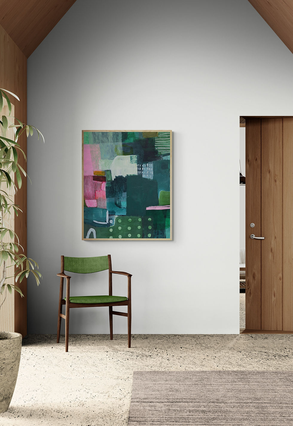 Thumbnail: 'Finding Light 2' // 80 X 95cm // Irish original abstract art