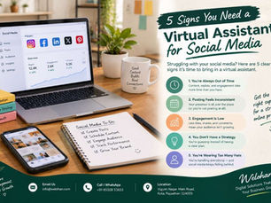 5 Signs You Need Virtual Assistant for Social Media