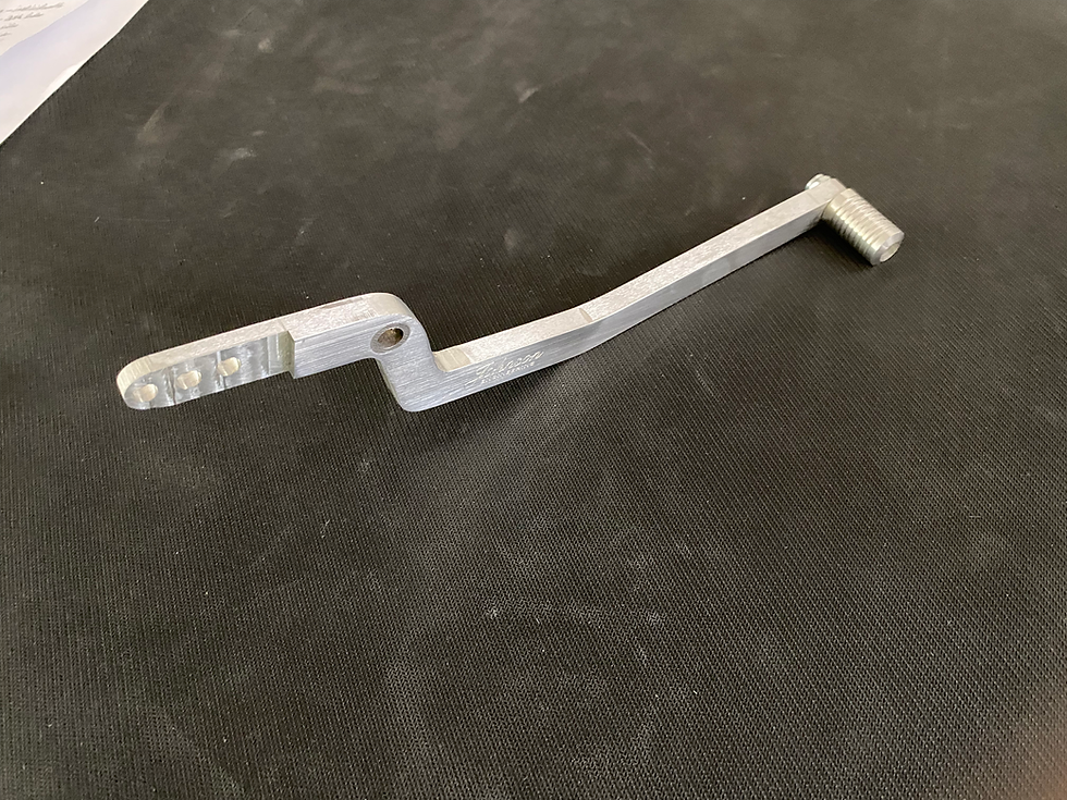 Push type brake pedal.