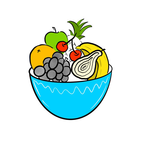Fruit Bowl Blue