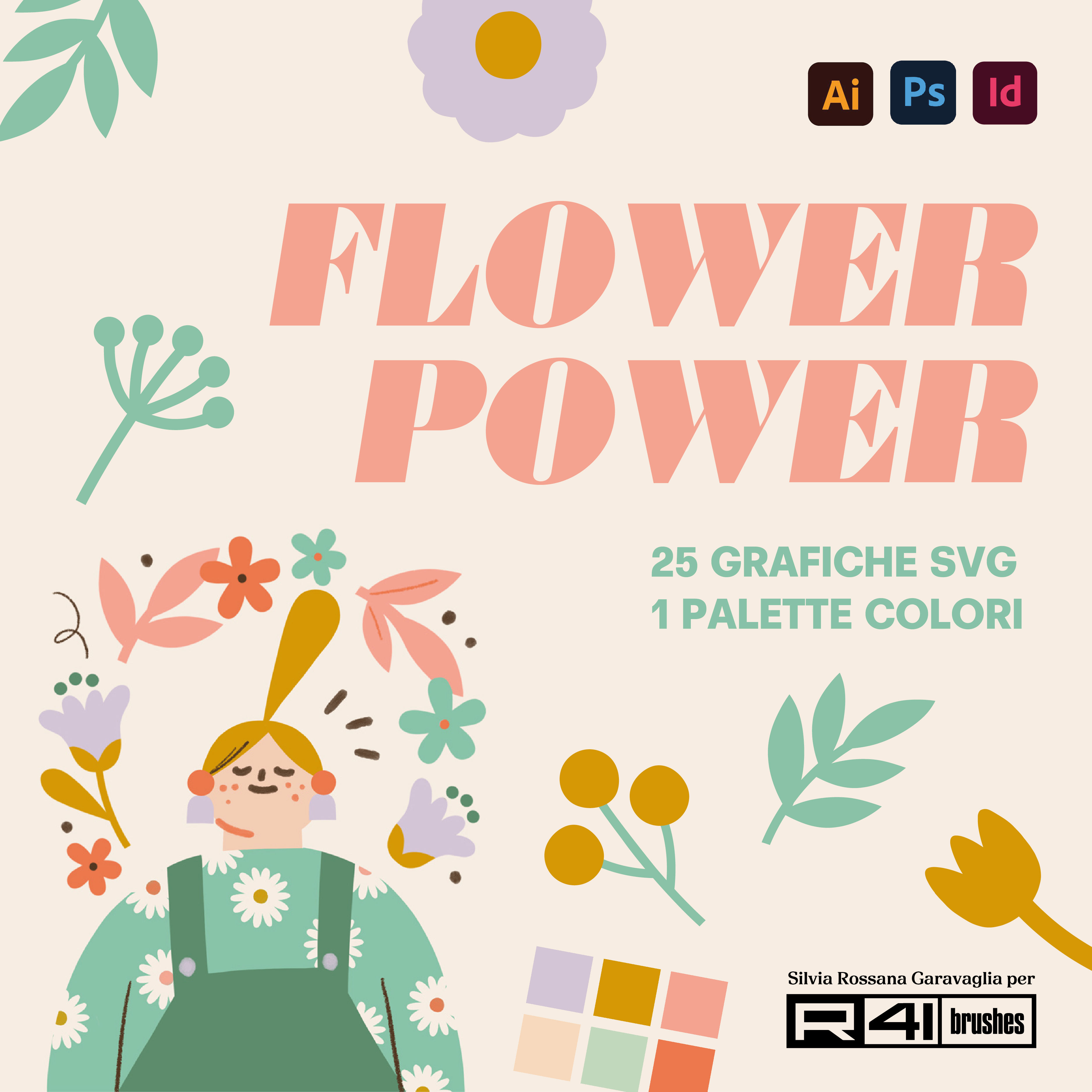 Flower Power Package SVG