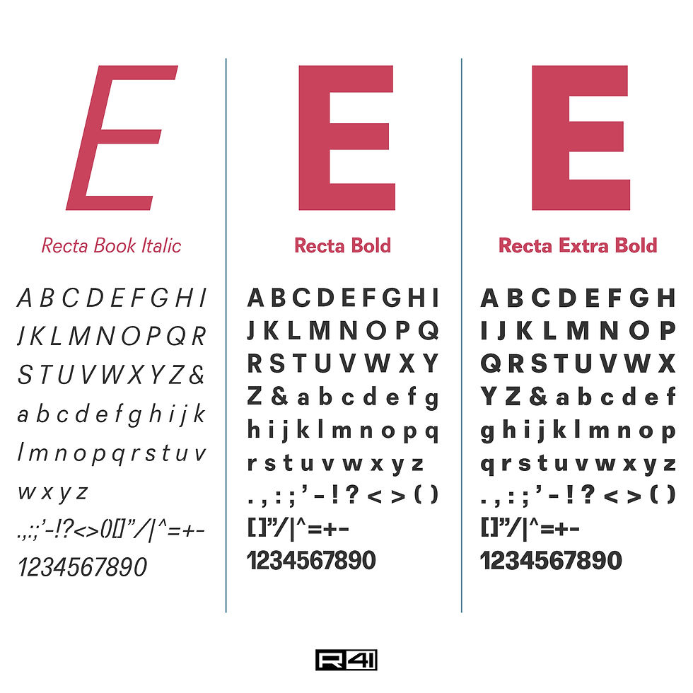 Miniatura: Recta Stretta Condensed Bold Italic Business