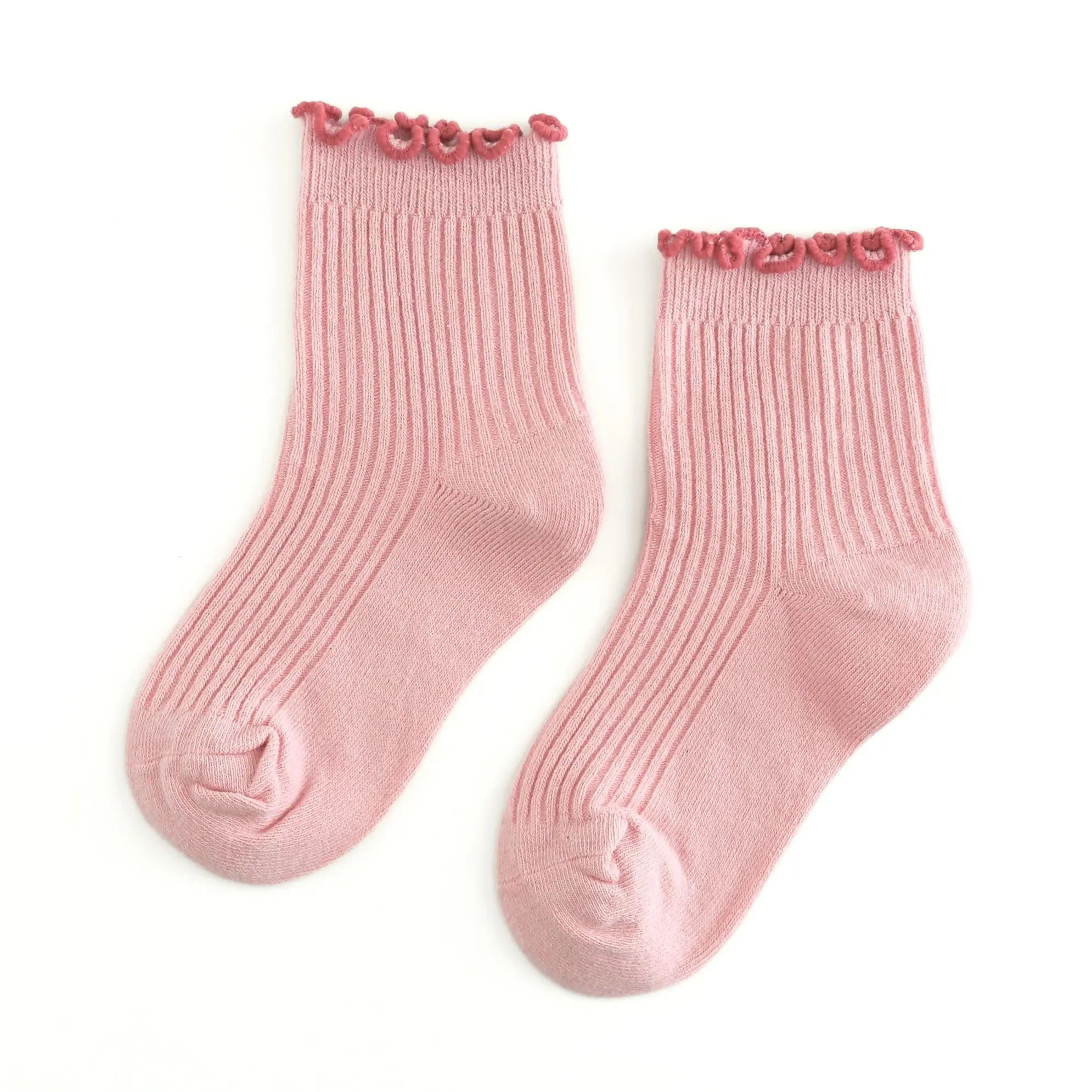 Midi Trim Socks | Pink
