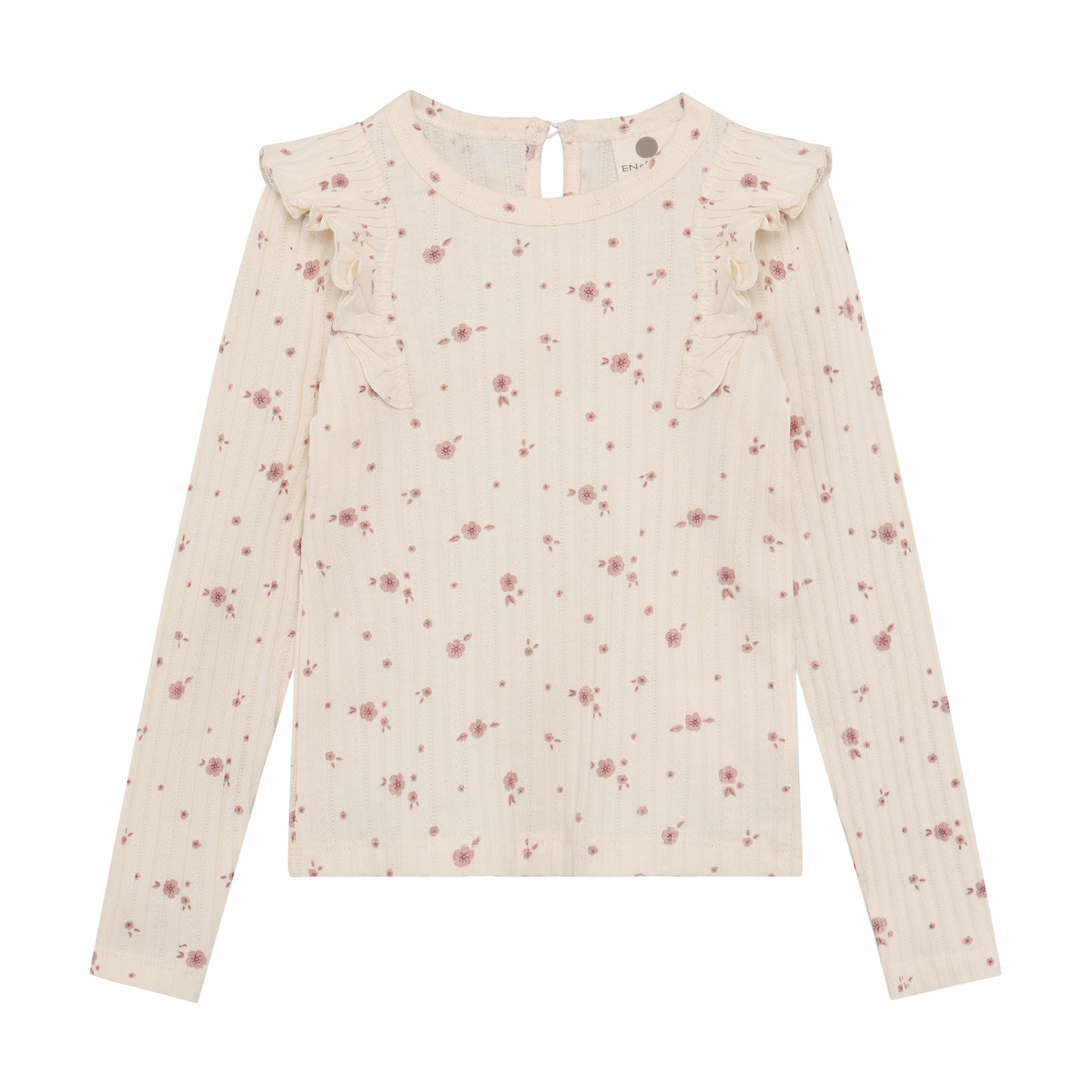 En Fant | Ivory and Mauve Floral Shirt