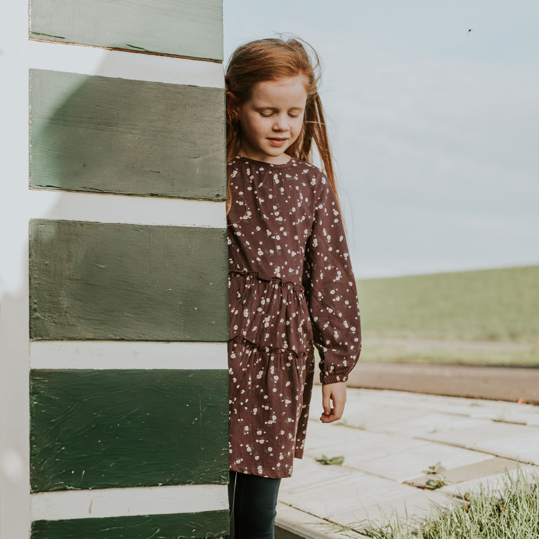 Koko Noko | Dark Purple Floral Dress