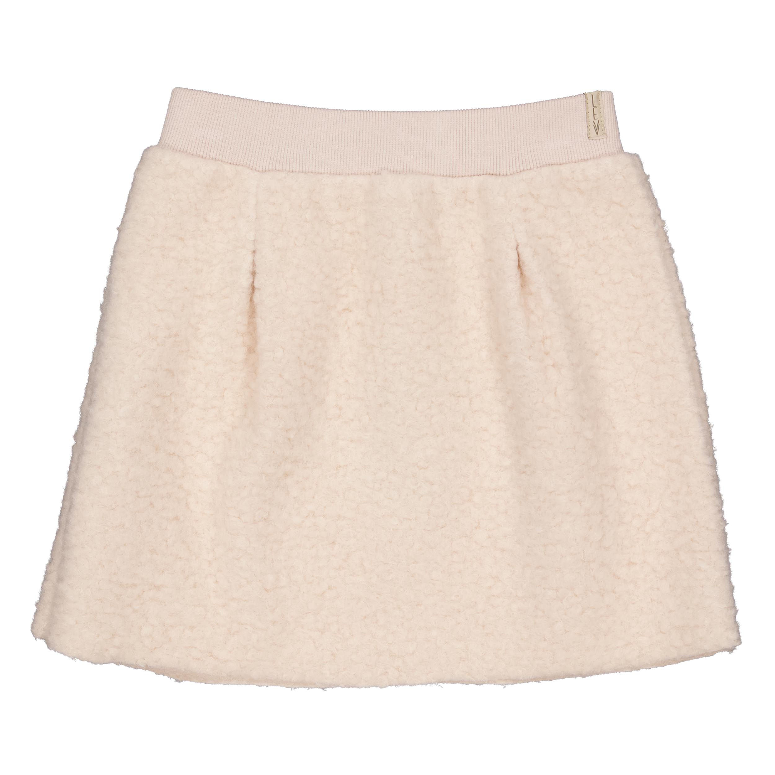 Levv | Cream Sherpa Skirt
