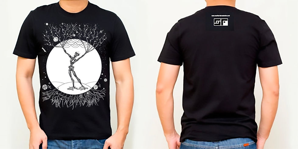 Thumbnail: Ground Yourself to Reach the Stars T-shirt (Color or Black and White))