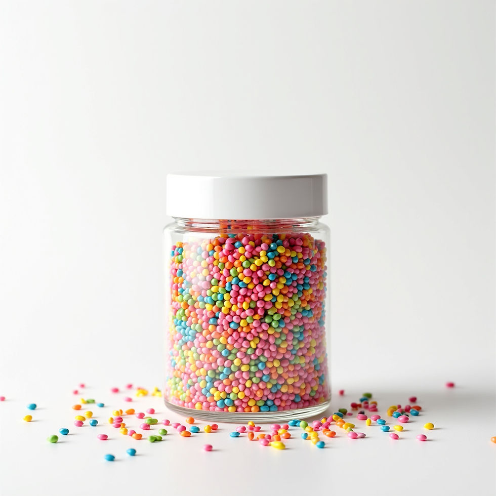 Rainbow Sprinkles Jar