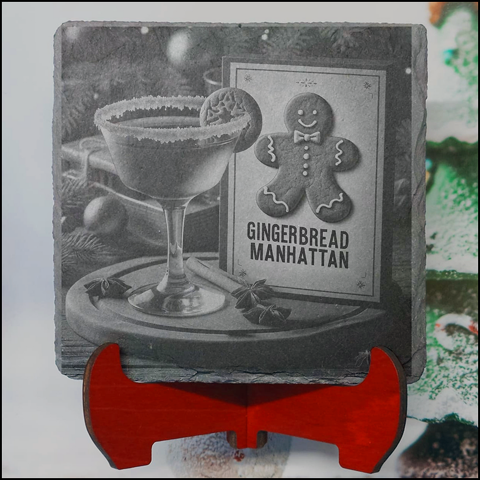 Miniaturbild: 31 - Gingerbread Manhattan Schiefer Untersetzer