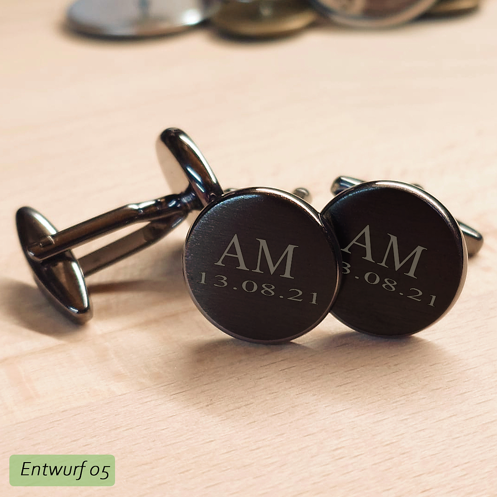 Miniaturbild: Monogramm Manschettenknöpfe