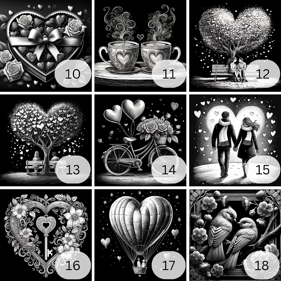 Miniaturbild: Valentinsvorlagen 10 bis 18