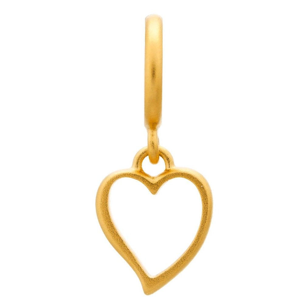 Endless 53202 Silver Gold Plate Big Heart Charm