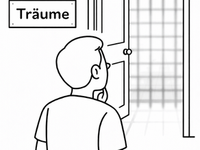 Person vor einer Türe