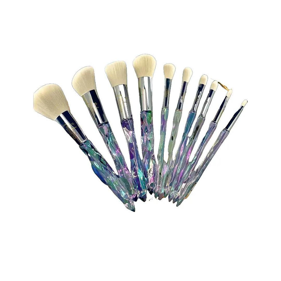 Thumbnail: GIFTED CRYSTAL 10 PCS MAKEUP BRUSHES