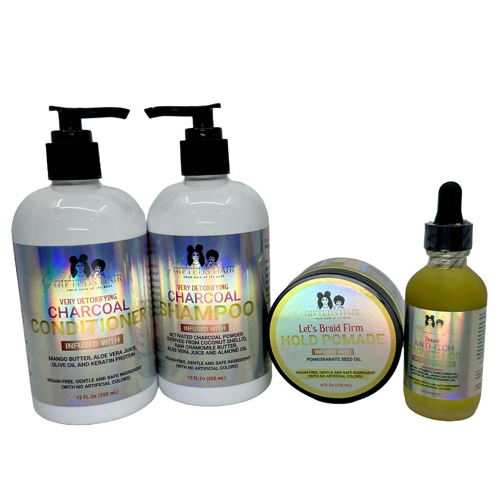Miniature : LOCS and TWIST Rebirth Bundle - Detoxifying Charcoal Shampoo, Conditioner &More