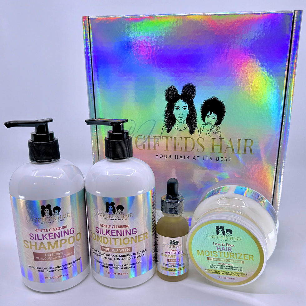 Miniature : Gifted Cosmetics Toddler Hair Growth Starter Pack Bundle with Shampoo, Condition