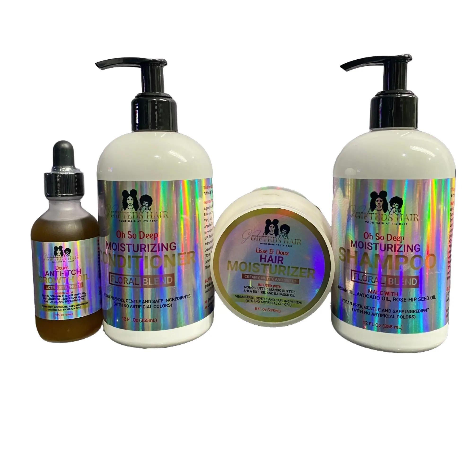 Natural Hair Growth Bundle - Cleansing Shampoo, Hydrating Conditioner & More