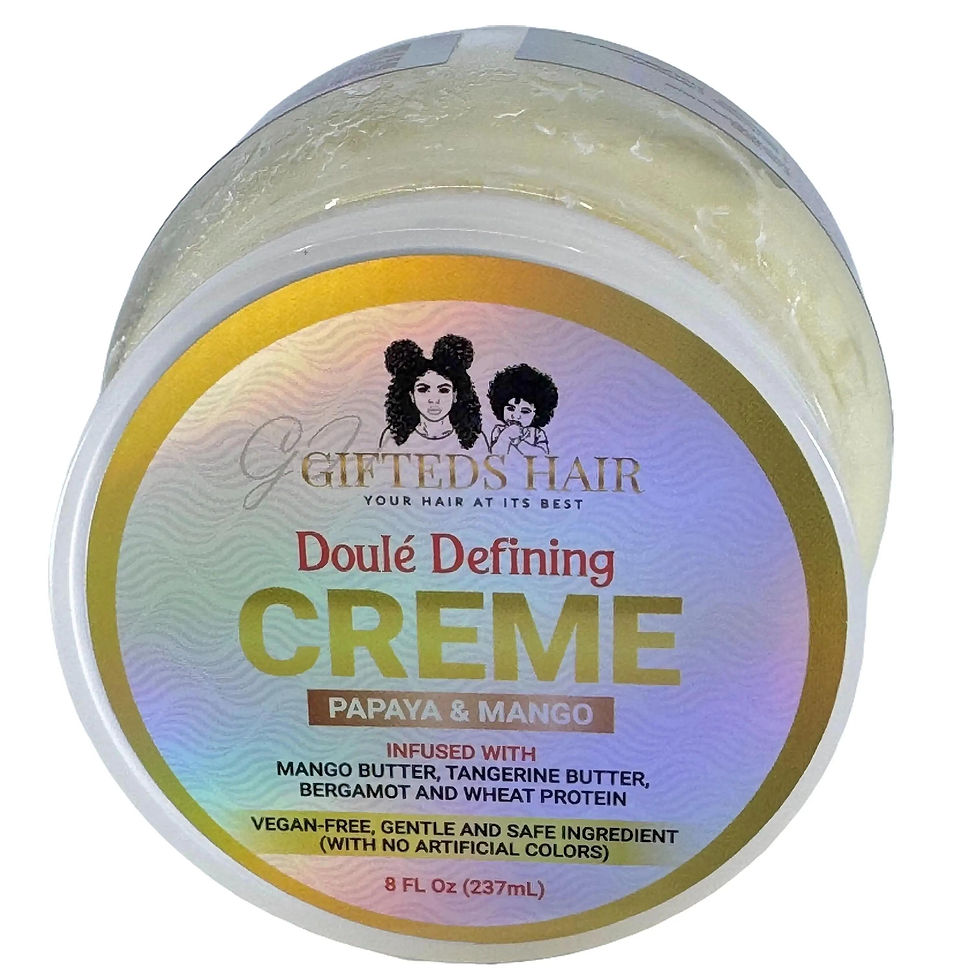 Gifted's Hair Curl Defining Creme with Mango & Tangerine Butter for All
