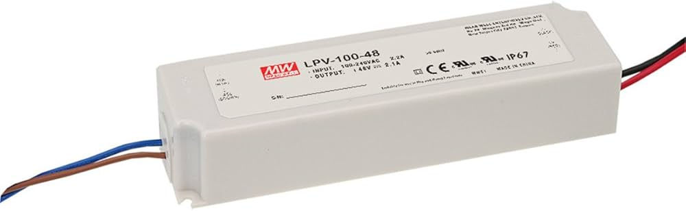 MEANWELL LPV-100-15 100.5W DC15V/6.7A IP67 恆壓電源供應器