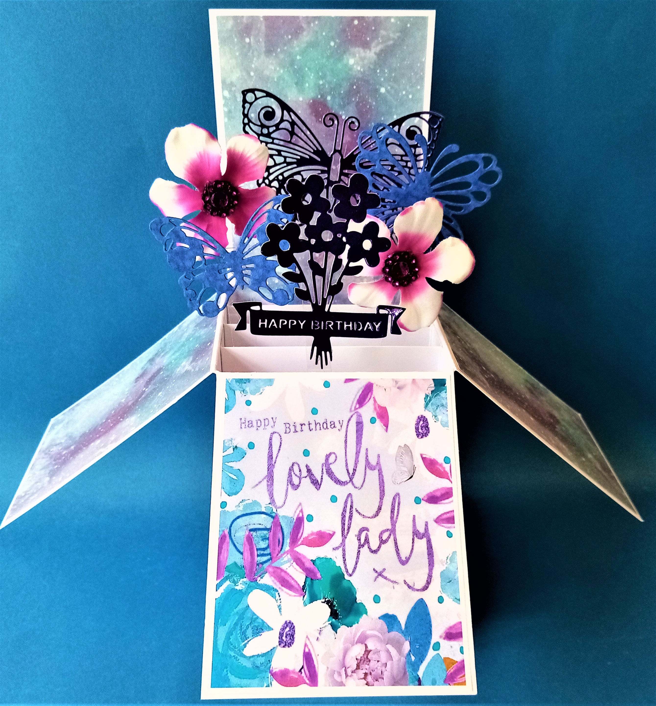 birthday card for a lovely lady