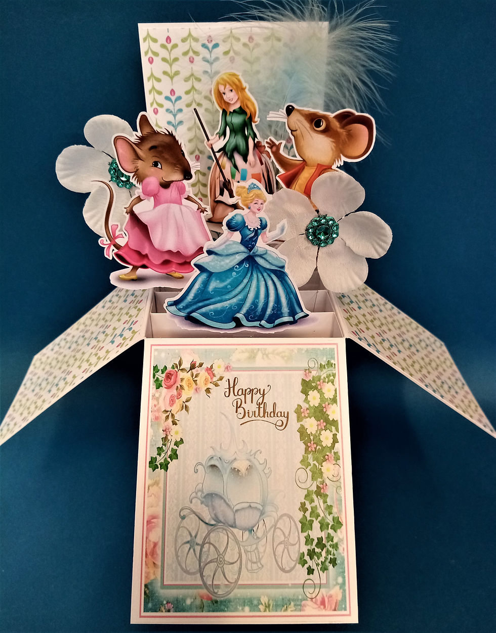 Cinderella style birthday card