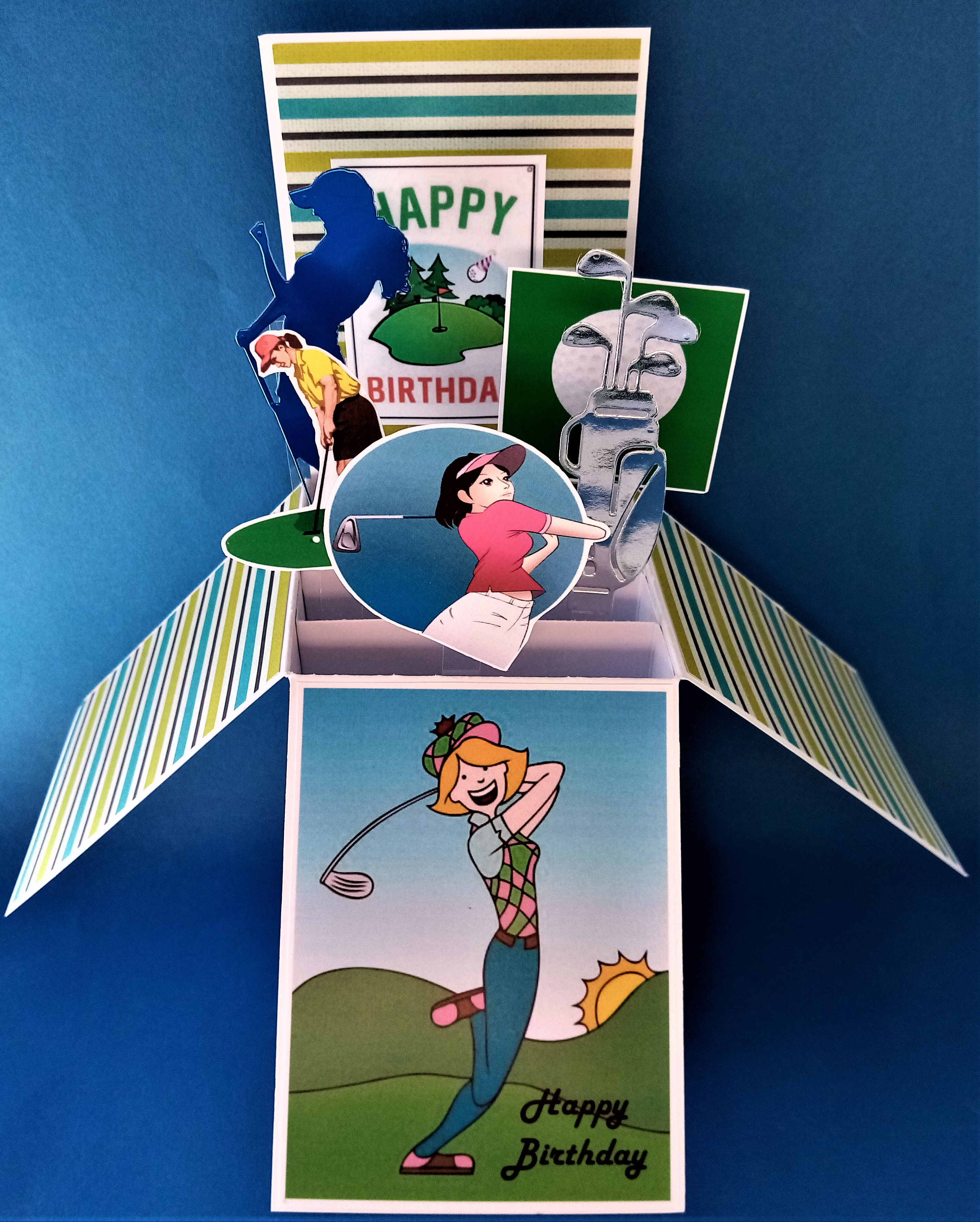 Ladies Golfing Birthday Card