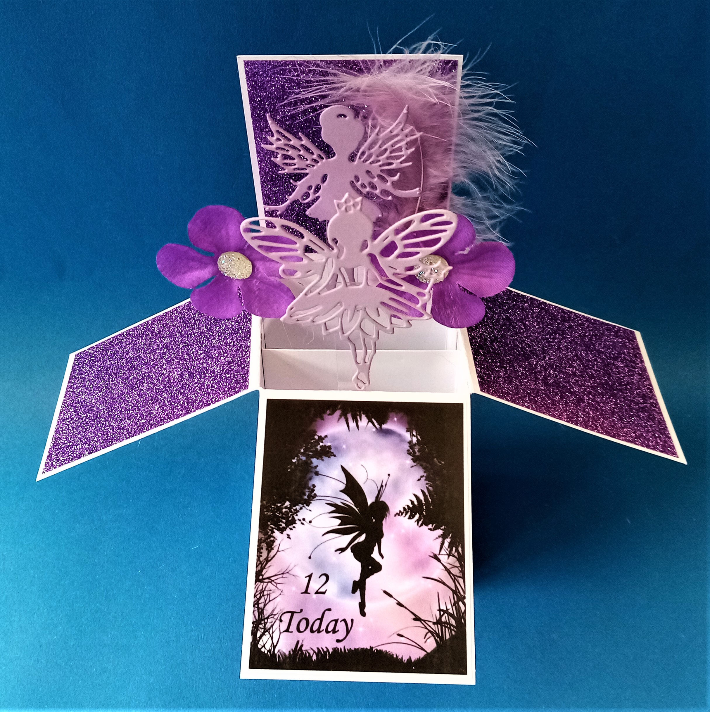 Girls 12th Birthday Card with Fairies