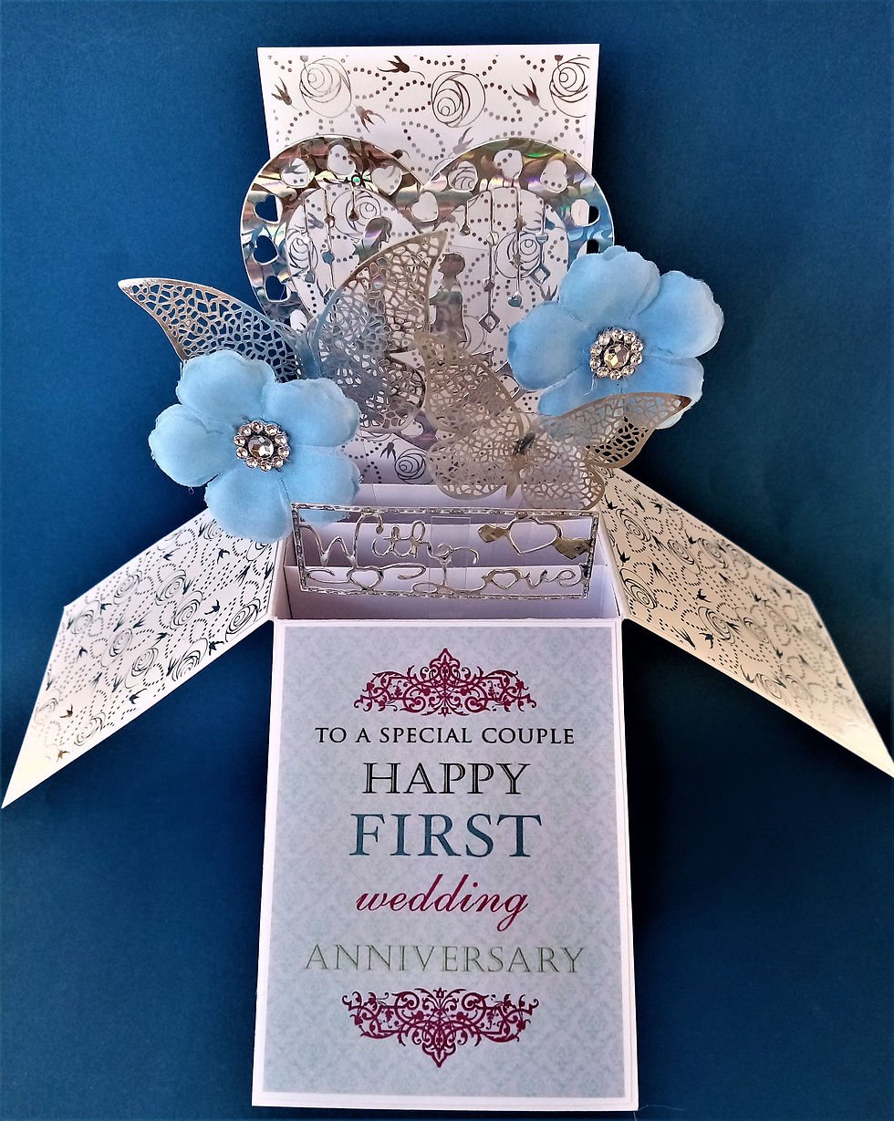 1st anniversary card for a special couple