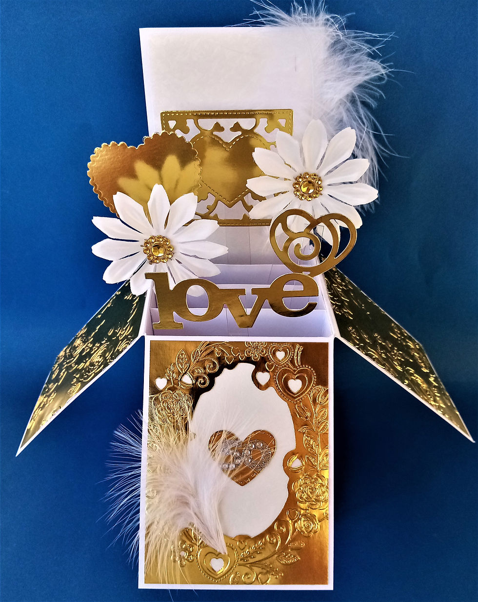 golden 50th anniversary card