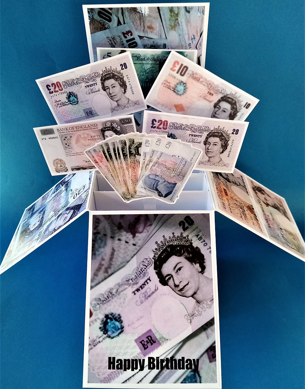 birthday card with money