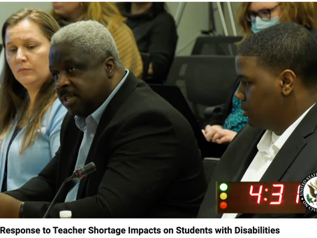 U.S. Commission on Civil Rights Hosts Briefing on Teacher Shortages and Impact on Students with Disabilities 