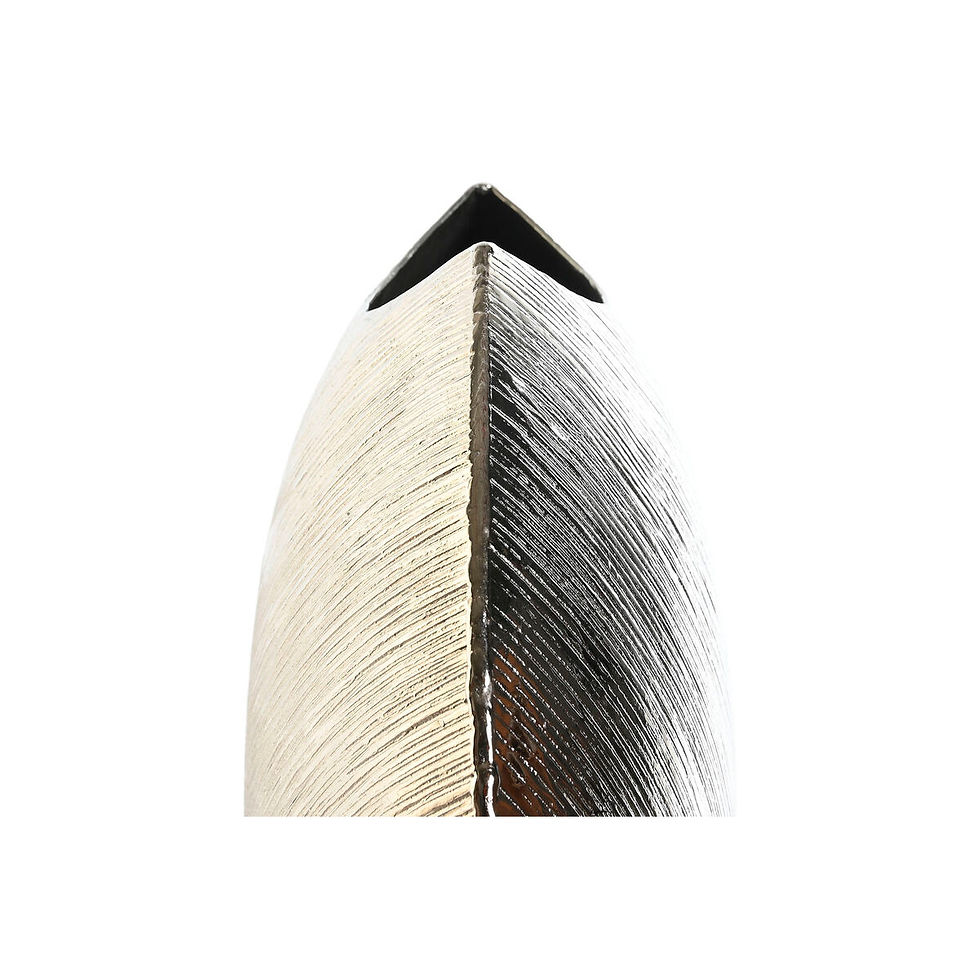 Miniaturbild: Vase DKD Home Decor Silberfarben Gold Aluminium Moderne 27 x 13 x 33 cm (2 St