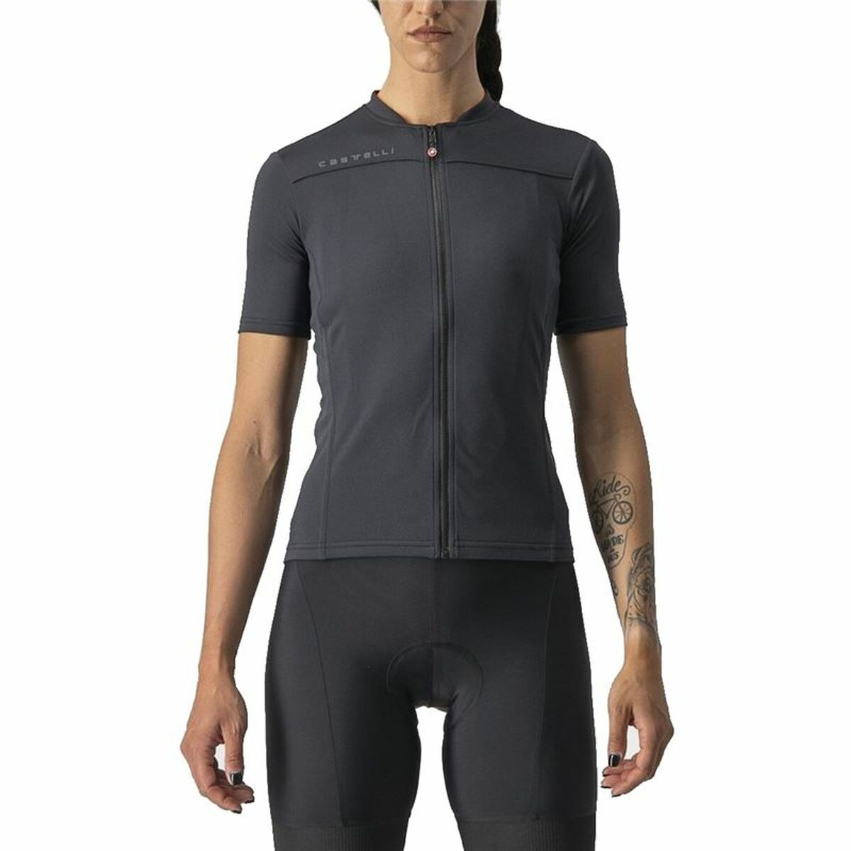 Radtrikot Castelli Anima 3 Schwarz