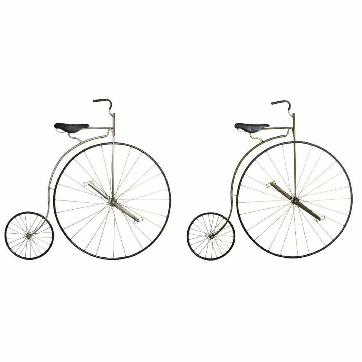 Wanddekoration DKD Home Decor 100 x 95 x 4,5 cm Schwarz Fahrrad Vintage (2 St