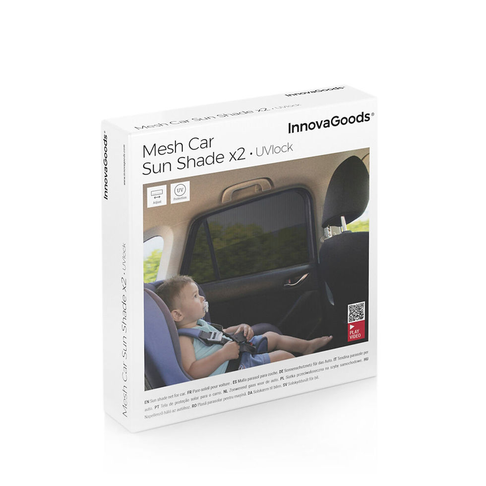 Miniaturbild: Sonnenschutzgitter für das Auto UVlock InnovaGoods Packung mit 2 Einheiten