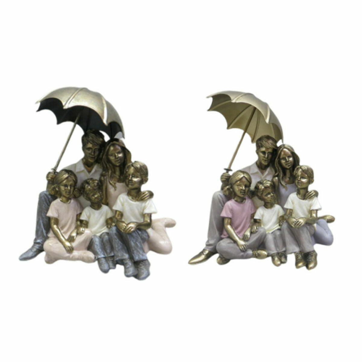 Deko-Figur DKD Home Decor 15,5 x 12 x 12,5 cm 15,5 x 12 x 16 cm Bunt Familie