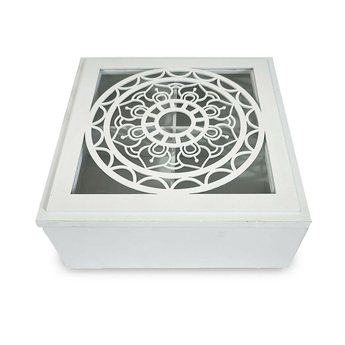 Dekorative Box Versa Mandala Holz MDF 20 x 8 x 20 cm