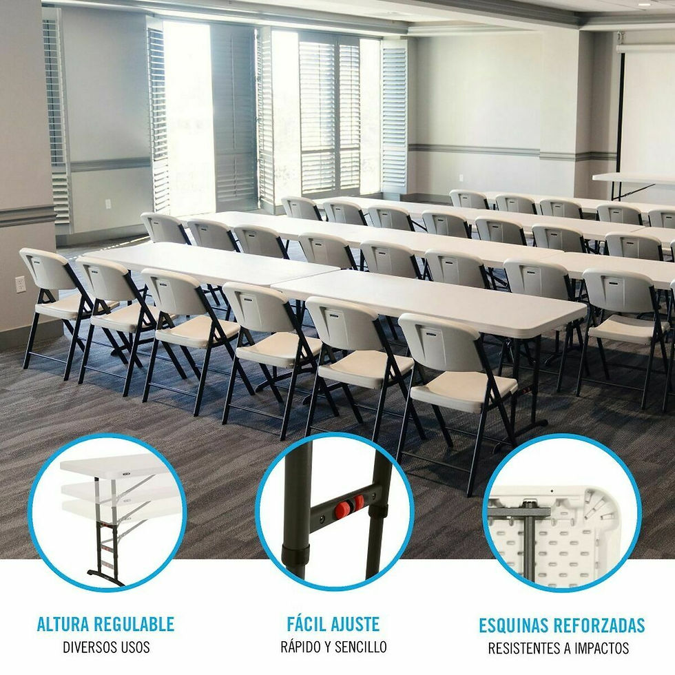 Miniaturbild: Table Klapptisch Lifetime Weiß Stahl rechteckig (Restauriert C)