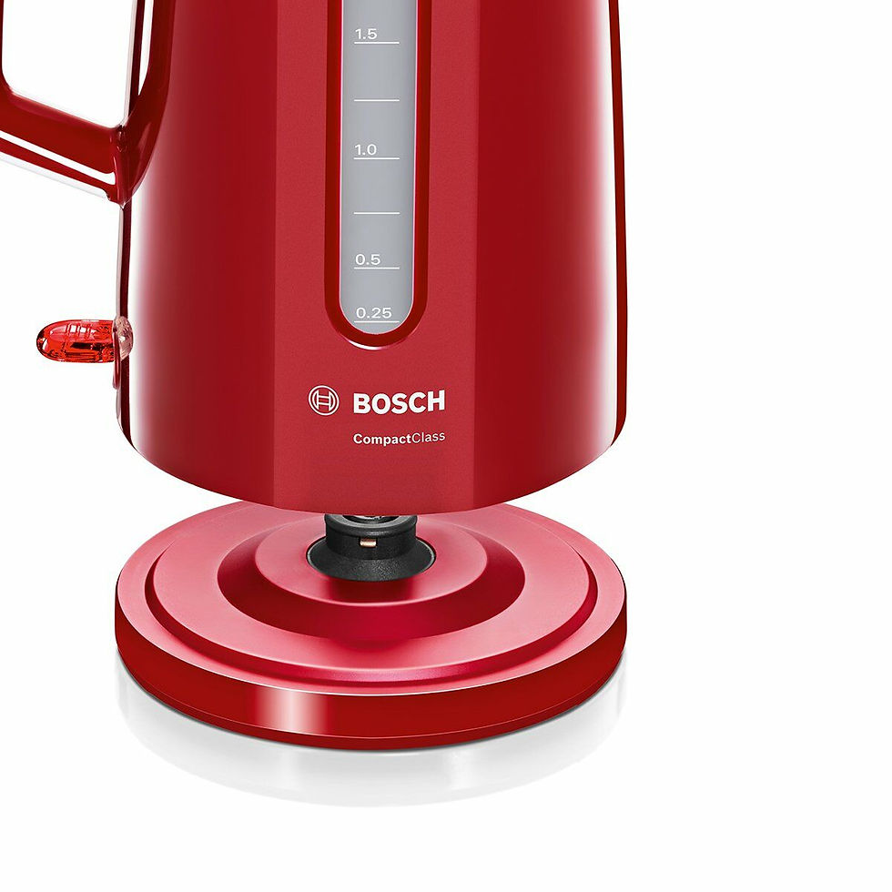 Miniaturbild: Wasserkocher BOSCH TWK3A014 2400 W Rot Edelstahl Kunststoff/Edelstahl 2400 W 