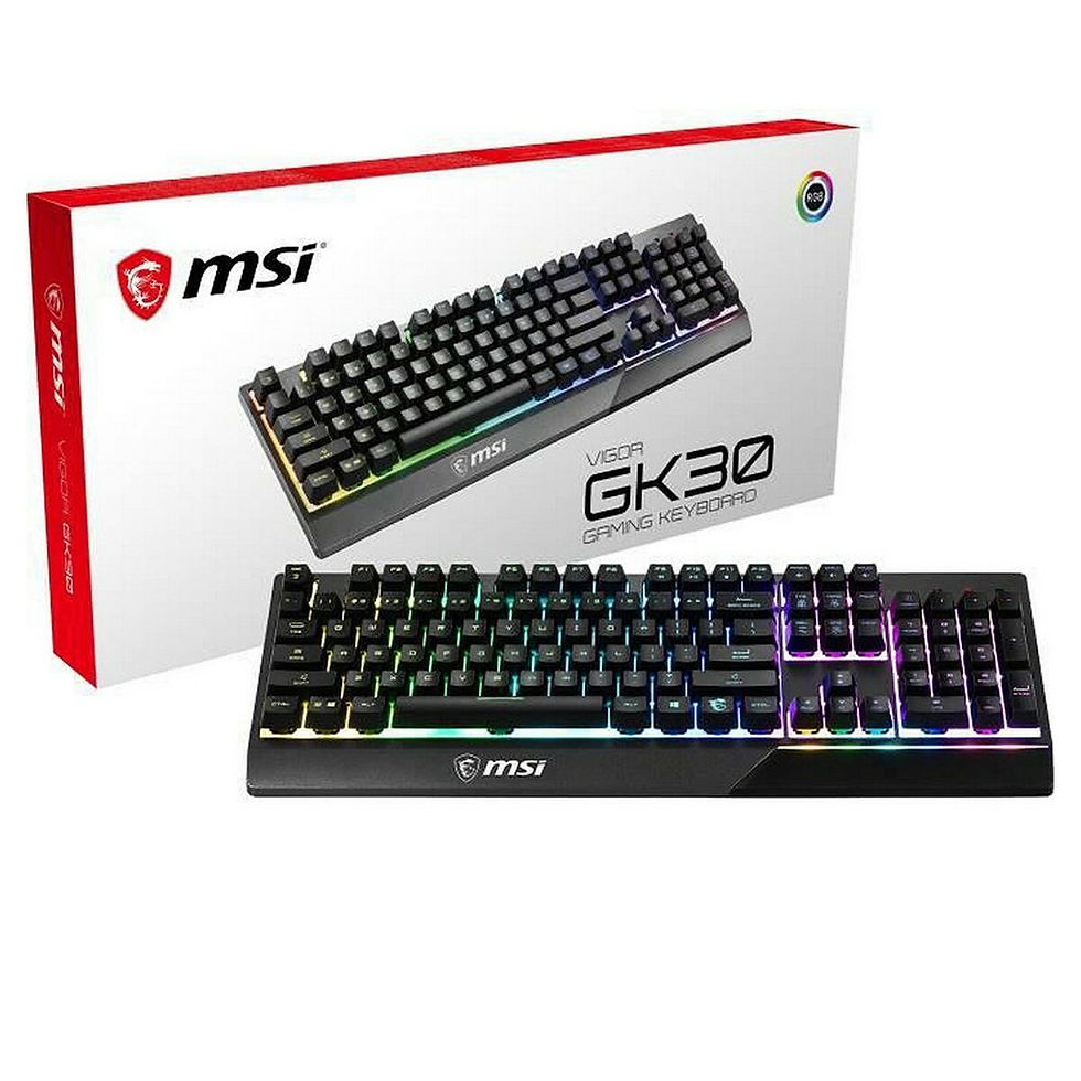 Miniaturbild: Tastatur MSI Vigor GK30 Schwarz Französisch AZERTY