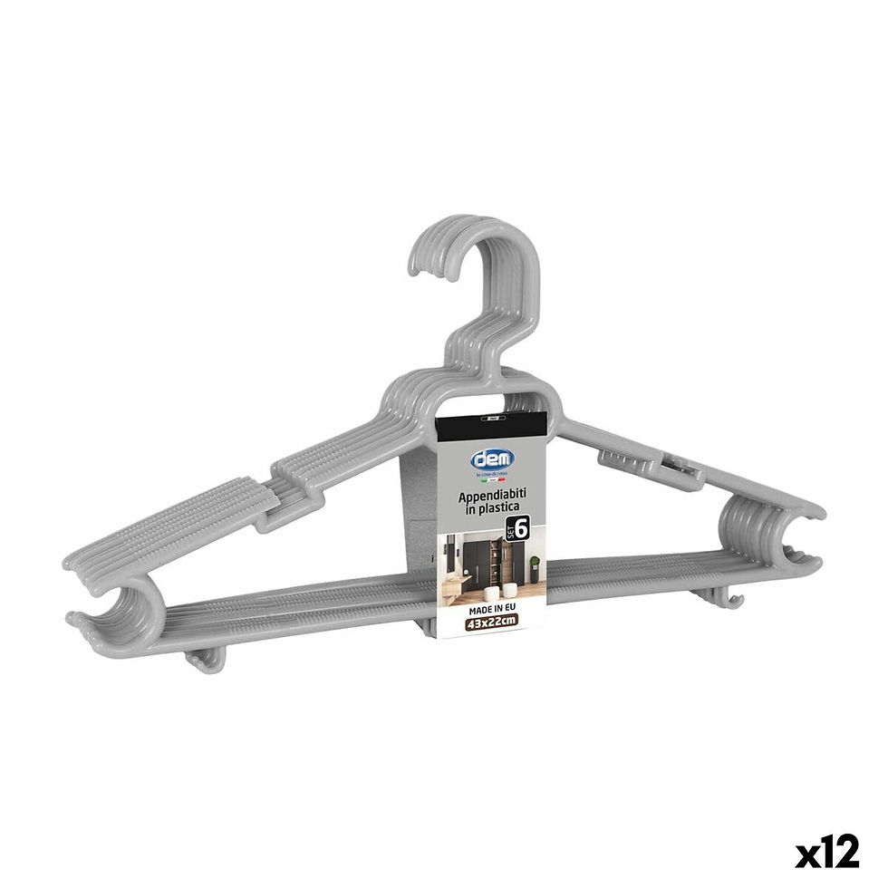 Aufhänger-Set Dem Colores Kunststoff 43 x 22 x 0,5 cm 6 Stücke (12 Stück)