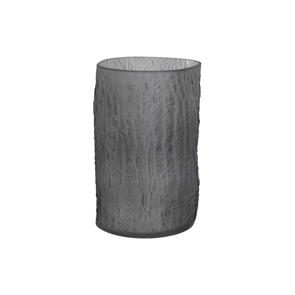 Vase Home ESPRIT Grau Kristall Moderne 13 x 13 x 21 cm