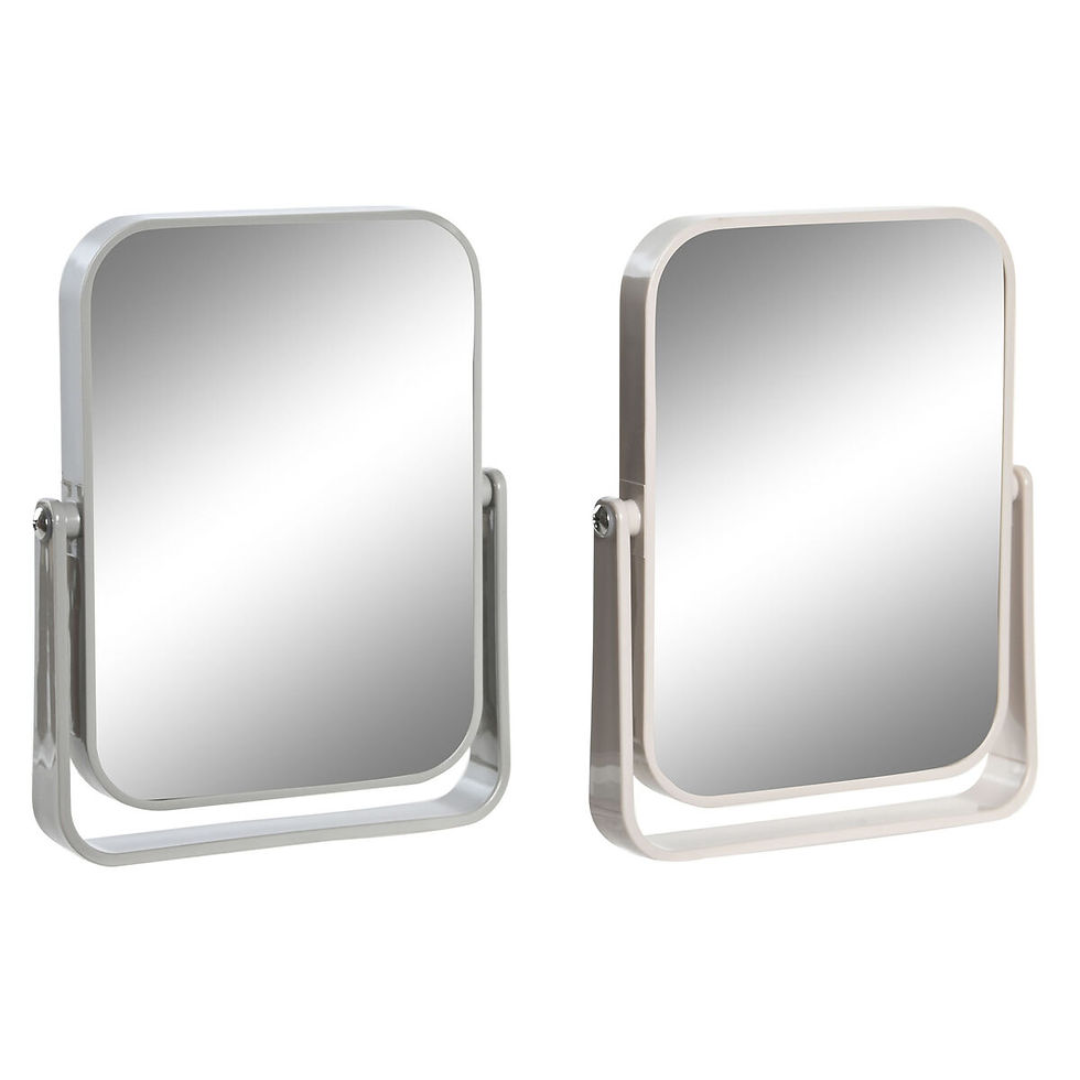 Spiegel mit Montageklemme DKD Home Decor Beige Grau Creme polystyrol 15 x 2,5